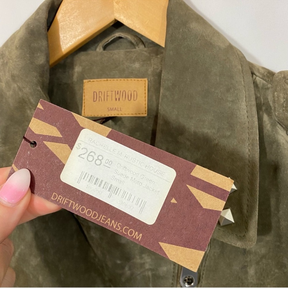 Driftwood embroidered leather suede motorcycle jacket boho western NWT RTL $268 - Picture 10 of 12